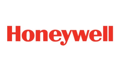 rotes Honeywell Logo als Partner von elektrobau Garvert